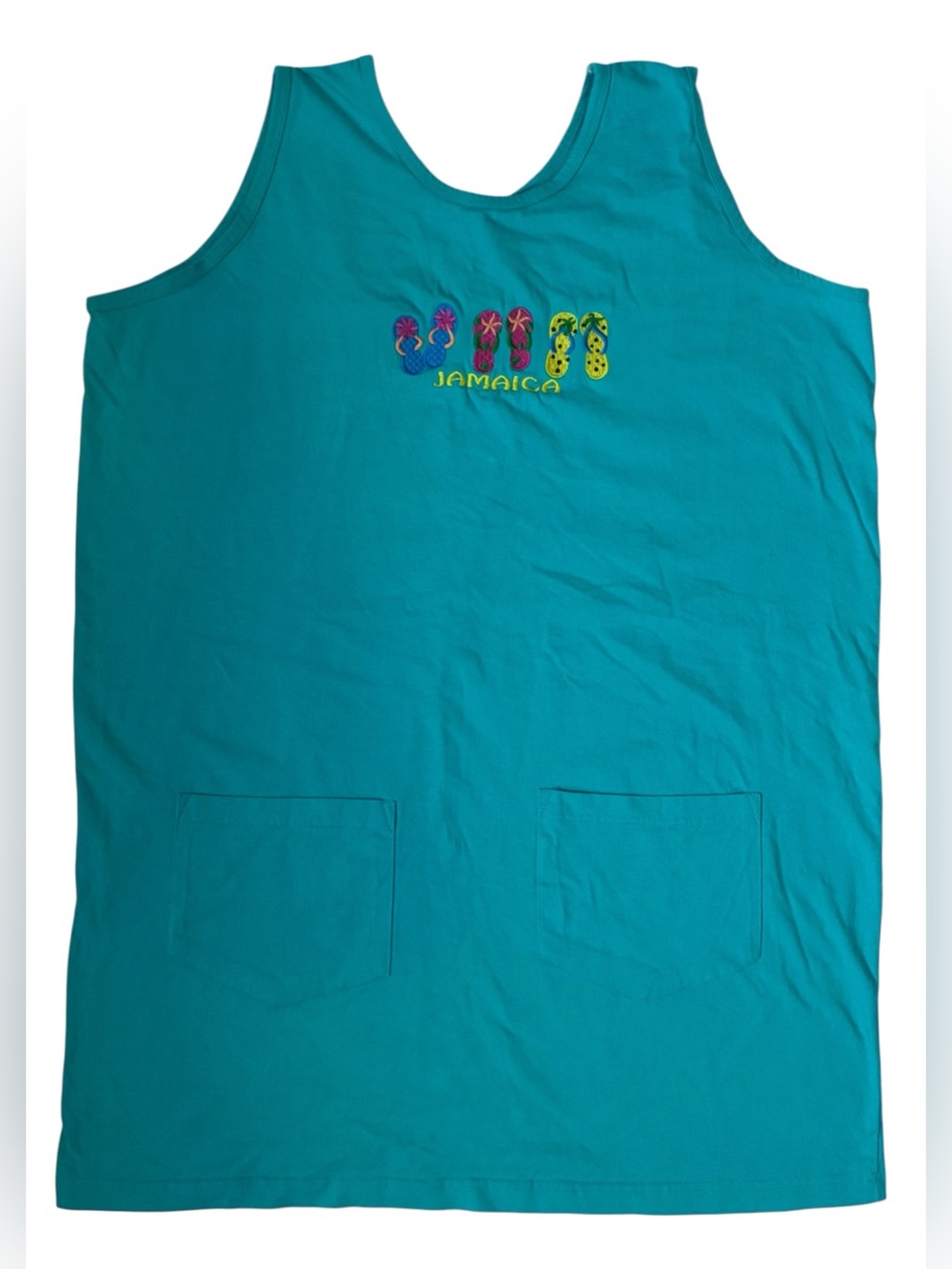 TEAL JAMAICA BEACH DRESS COVER UP